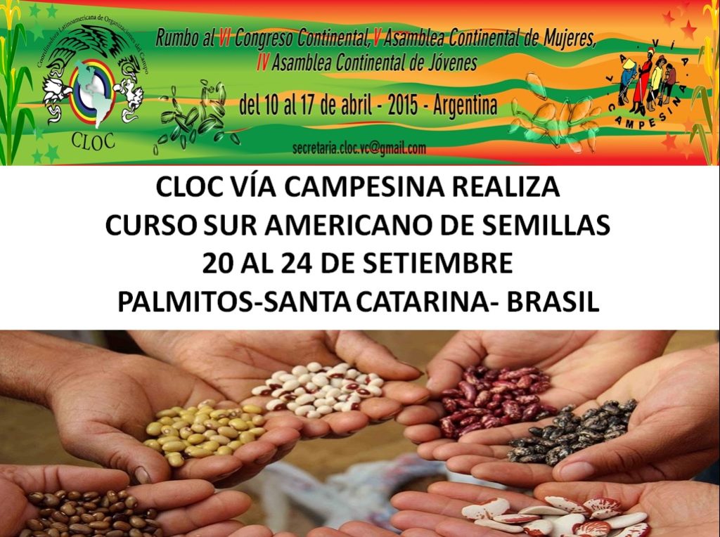 Comienza el curso Sur Americano de Semillas criollas promovido por la Cloc -Vía Campesina